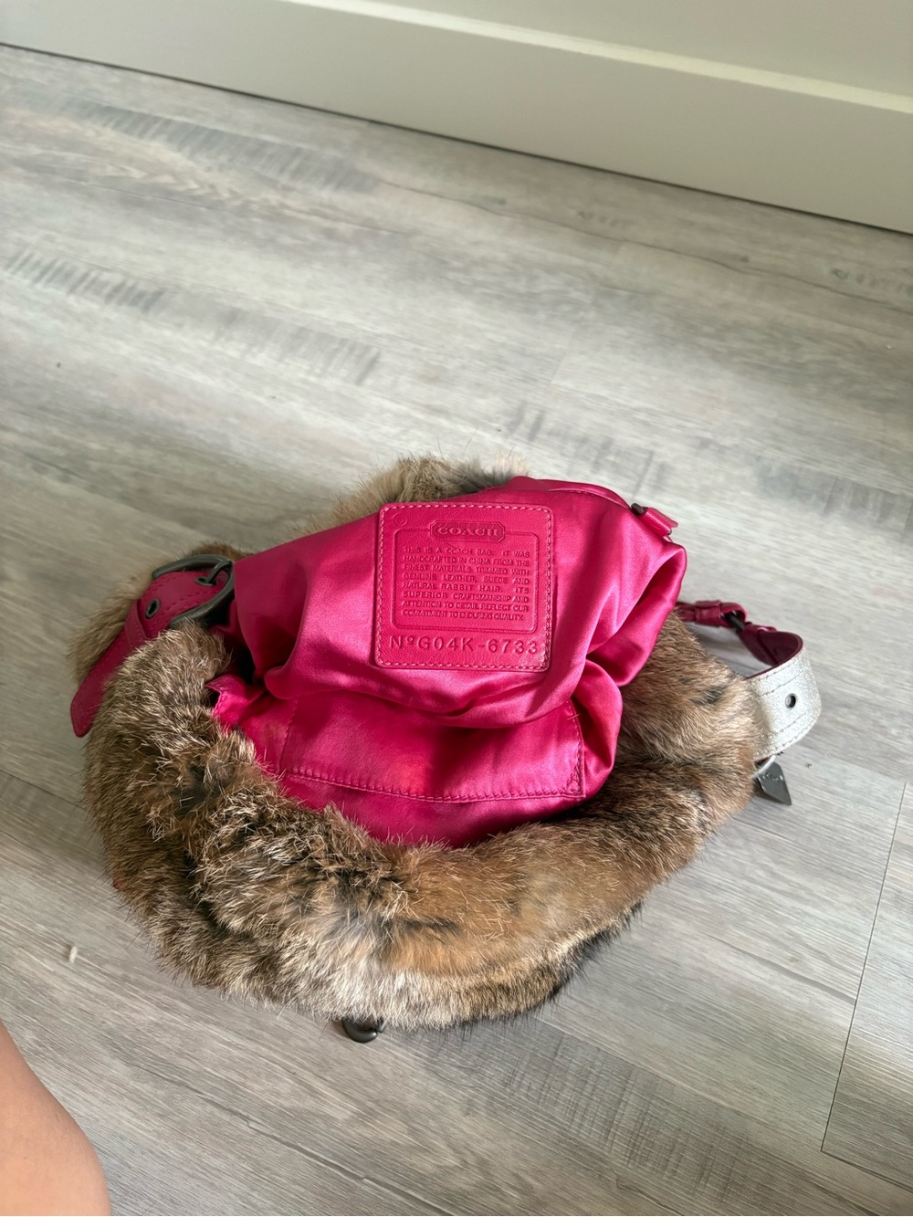 Coach Rabbit Fur Bag - Picture 3 of 5